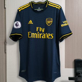 เสื้อกีฬาแขนสั้น ลายทีมชาติฟุตบอล Arsenals Third Away Player Edition 19 20 ชุดเหย้า สําหรับผู้ใหญ่