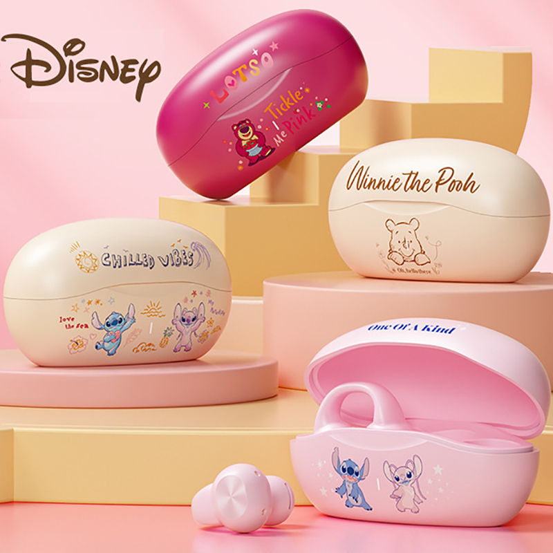 ใหม่ดิสนีย์น่ารักบลูทูธ5.3ไร้สายการนํากระดูกชุดหูฟังคลิปหูเพลงลดเสียงรบกวนชุดหูฟัง ความละเอียดสูง โทร กีฬาชุดหูฟัง