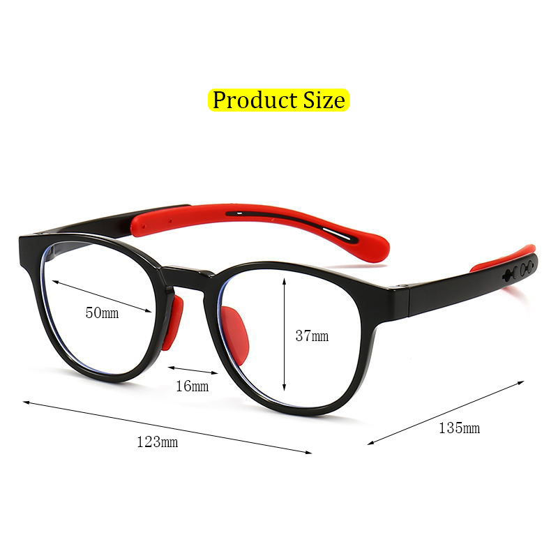 แว่นตาสายตาสั้น ป้องกันรังสียูวี ป้องกันแสงสีฟ้า สําหรับเด็ก - รูปที่ 4