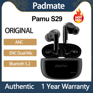 ของแท้ Padmate S29 Pamu S29 หูฟังบลูทูธไร้สาย ตัดเสียงรบกวน สําหรับ Android และ iPhone