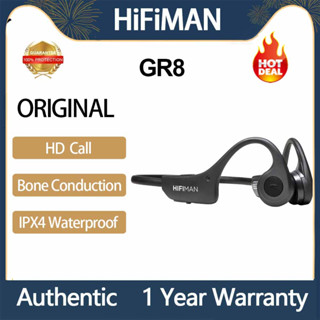 ของแท้ HIFIMAN GR8 ชุดหูฟังบลูทูธไร้สาย พร้อมไมโครโฟน TWS Bass Hifi สเตอริโอ กันน้ํา เหมาะกับการเล่นกีฬา