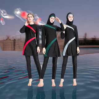 ชุดว่ายน้ำมุสลิมสไตล์เรียบหรู เหมาะสำหรับทุกวัย