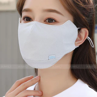 【ผ้าไหมน้ําแข็ง ป้องกันรังสียูวี】หน้ากากป้องกันรังสียูวี บางและระบายอากาศในฤดูร้อน หน้ากากป้องกันแบคทีเรีย ปรับได้ ล้างทําความสะอาดได้ และใช้ซ้ําได้ ผู้ใหญ่ ผู้ชายและผู้หญิง หน้ากากแสงแดด กันฝุ่น ผ้า