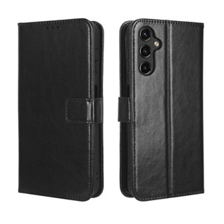 Samsung Galaxy A24 4G เคส Leather Case เคสโทรศัพท์ Stand Wallet Samsung A24 4G เคสมือถือ Cover