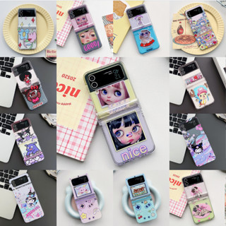 เคสโทรศัพท์มือถือ PC พับได้ กันกระแทก ลายดอกไม้ ดอกทิวลิป สีแคนดี้ สําหรับ Samsung Galaxy Z Flip 3 Z Flip 4 5G