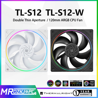 Thermalright TL-S12 TL-S12-W ARGB พัดลมระบายความร้อน CPU LED แบริ่ง S-FDB 120 มม. 5V 3PIN RGB รองรับ 4PIN PWM Quite PC