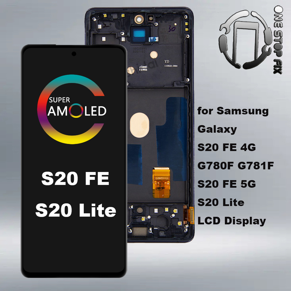 ของแท้ หน้าจอสัมผัส Lcd ดิจิไทเซอร์ 6.5 นิ้ว สําหรับ Samsung Galaxy S20 FE S20 Lite Lcd G780F G781F S20 FE 5G