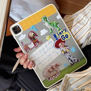 เคสซิลิโคนใส ลายการ์ตูนดิสนีย์ Toy Story สําหรับ iPad 10.2 9th 8th 7th Generation Air 4 Air 5 10.9 10.5 Pro 11 2022 10th 10.9