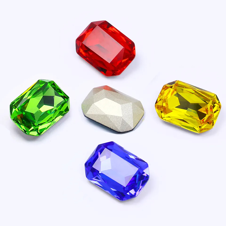 ขายร้อน8*10มิลลิเมตร10*14มิลลิเมตรเงาแก้วคริสตัล พลอยเทียม สําหรับ ทําเอง เสื้อผ้าอุปกรณ์ตัดเย็บเสื้อผ้า - รูปที่ 5