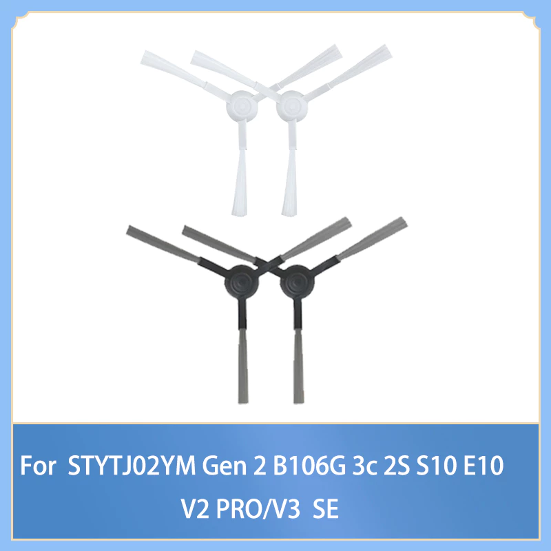 สามเหลี่ยมแปรงด้านข้างสําหรับ Xiaomi Mijia mop p Stytj02ym Gen 2 รุ่น S20 D106 3C 2S E10C S10 B106GL E10 VIOMI V2 PRO/V3 SE หุ่นยนต์เครื่องดูดฝุ่นอุปกรณ์เสริม