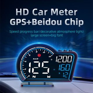 ใหม่ G16 HUD เครื่องวัดความเร็ว GPS แสดงผลรถยนต์ อัจฉริยะ จอแสดงผล เอียง แสดงผลหัวหน้า การแจ้งเตือนความเร็ว ความเมื่อยล้า การแจ้งเตือนการขับขี่ ใช้ได้กับทุกรุ่น รวมทั้ง Suzuki