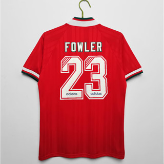 เสื้อกีฬาแขนสั้น ลายทีมชาติฟุตบอล Liverpool BARNES FOWLER McMANAMAN คุณภาพสูง 93-95 ชุดเหย้า สไตล์เรโทร