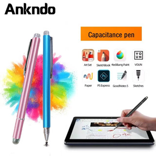 Ankndo ปากกาสัมผัสหน้าจอ Stylus ปากกาสําหรับ Android Samsung Xiaomi 2 In1