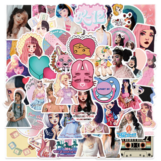 สติกเกอร์ ลายการ์ตูนกราฟฟิตินักร้องอเมริกา Melanie Martinez สร้างสรรค์ สําหรับติดตกแต่งกระเป๋าเดินทาง แล็ปท็อป แก้วน้ํา 50 ชิ้น