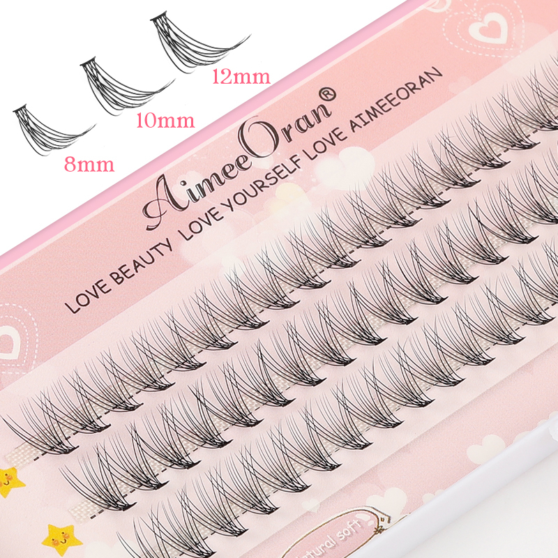 Aimeeoran ชุดขนตาปลอม 10D ขนาด 8 10 12 มม. 60 ชิ้น