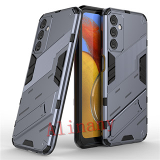 เคส Samsung Galaxy M14 5G Case Shockproof พลาสติกแบบแข็ง Armor Stand Phone Casing Samsung M14 5G Back Cover