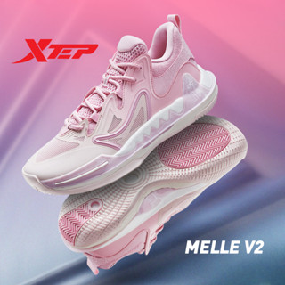 Xtep MELEE V2 รองเท้าบาสเก็ตบอล ข้อสั้น ทนทาน ทนต่อการเสียดสี สําหรับผู้ชาย