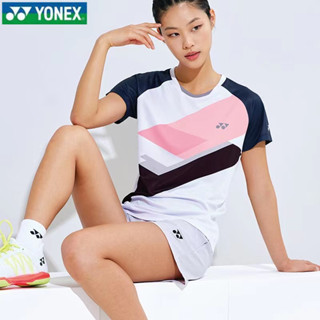 Yonex เสื้อกีฬาแบดมินตัน ระบายอากาศ แห้งเร็ว สําหรับผู้ชายและผู้หญิง เสื้อปิงปอง ฝึกเด็ก