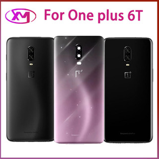 ฝาหลัง Oneplus 6T กระจกหลัง Battery Back Cover for  6T ฝาหลังพร้อมกระจกเลนส์กล้อง