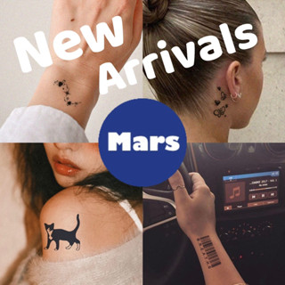 【Mars Tattoo】ใหม่ สติกเกอร์รอยสักชั่วคราว ลายผีเสื้อ ปีกปีก ตัวอักษร ผีเสื้อ และปีก 2 สัปดาห์ ติดทนนาน MNF001