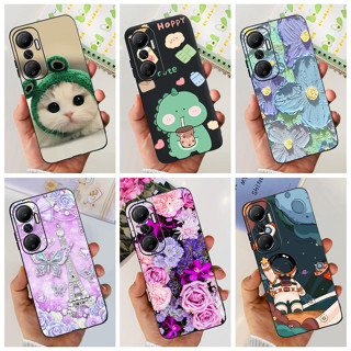 Infinix Hot 20 X6826 X6826C / Hot 20i X665C #X665e เคสซิลิโคน TPU นิ่ม ลายไดโนเสาร์ แมวน่ารัก