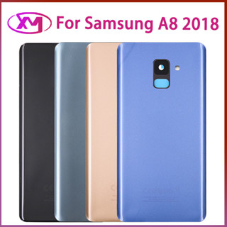 ฝาหลัง Samsung Galaxy A8 2018 A530 A530F กระจกหลัง Battery Back Cover for A8 2018 A530 A530F+ฝาหลังพร้อมกระจกเลนส์กล้อง