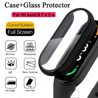 เคสกระจกกันรอยหน้าจอ สําหรับ Mi band 8 7 6 5 4 Miband 6 5 band 8 7 4 NFC