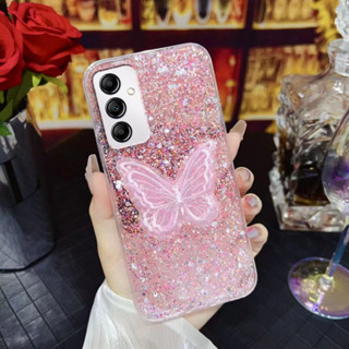 Samsung A54 A34 A14 A04S A13 A12 A11 A71 A51 เคสโทรศัพท์มือถือ ปักลายผีเสื้อ สําหรับ