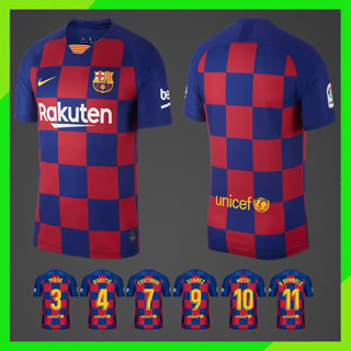 เสื้อกีฬาแขนสั้น ลายทีมชาติฟุตบอล Barcelona Home AAA 2019/2020 ชุดเหย้า