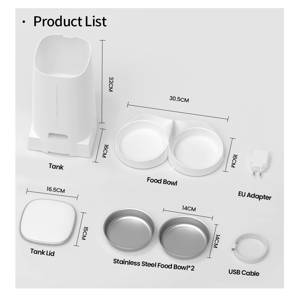 【พร้อมสต็อก 】Rojeco เครื่องให้อาหารสัตว์เลี้ยงอัตโนมัติ WiFi พร้อมรีโมตคอนโทรล 4 ลิตร สําหรับสัตว์เลี้ยง สุนัข แมว thumbnail 10