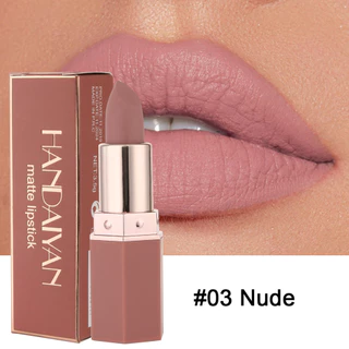 ลิปสติก เนื้อแมตต์ กํามะหยี่ กันน้ํา ติดทนนาน 6 สี สีนู้ด เซ็กซี่ สีแดง สีชมพู