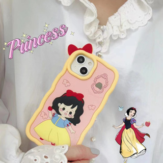 Disney เคสโทรศัพท์มือถือ ซิลิโคนนิ่ม ลายการ์ตูนดิสนีย์ สโนว์ไวท์ สามมิติ รวมทุกอย่าง สําหรับ iPhone14 13 12 11 Pro MAX