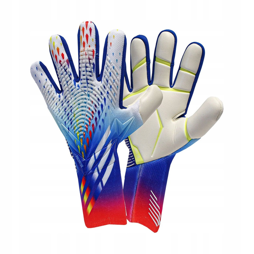 ถุงมือผู้รักษาประตูยาง แบบหนา ระบายอากาศได้ดี ลายฟุตบอล Qatar World Cup 2023