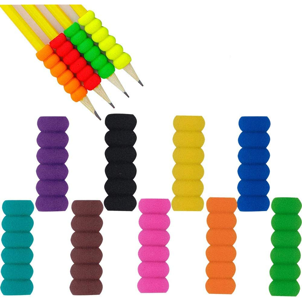 5 ชิ้น โฟมนุ่ม ดินสอ กริปเปอร์ ปากกา ที่จับ เบาะฟองน้ํา วาดภาพ สําหรับผู้ใหญ่ โรคข้ออักเสบ เขียน บรรเทาความเมื่อยล้าของนิ้ว