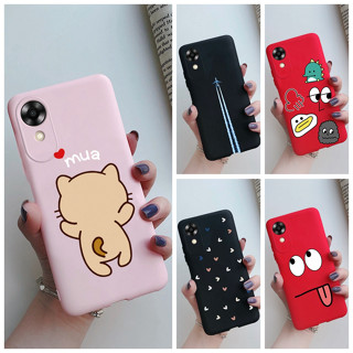 เคสโทรศัพท์มือถือ ซิลิโคนนิ่ม พิมพ์ลายการ์ตูนน่ารัก สําหรับ OPPO A17k A17k A 17 17k