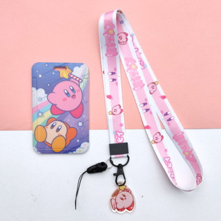 สายคล้องบัตรประจําตัว สายคล้องโทรศัพท์มือถือ ลายการ์ตูน Kirby