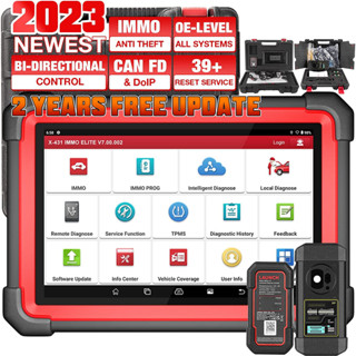 LAUNCH X431 PRO ELITE CANFD DOIP Car Full System Diagnostic Tools ECU CODING Bi-directionnal Control 31+ Reset OBD2 SCANNER