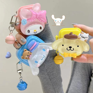 เคสหูฟังบลูทูธ tpu แบบนิ่ม ลายการ์ตูนสุนัข Melody Laurel พร้อมสายโซ่คล้อง สําหรับ airpods 1 2 pro 3