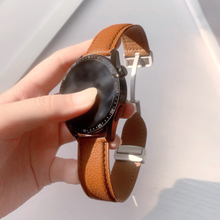 สายนาฬิกาข้อมือ หนัง PU หัวเข็มขัดแม่เหล็ก สําหรับ Magnet Buckle Strap For Samsung Galaxy Watch 4 สายนาฬิกา Galaxy Watch 5 / Watch 5 pro/ Huawei GT 3 Strap /GT 2/gt3 pro / Amazfit GTS 4 สาย Amazfit GTS 4 mini/Amazfit Bip 3 pro สาย Amazfit bip u pro Strap