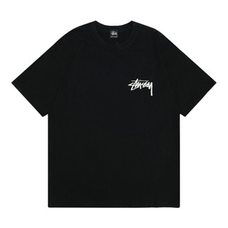 Stussys ใหม่ เสื้อยืดแขนสั้น คอกลม ผ้าฝ้าย พิมพ์ลาย 8 ลูก โอเวอร์ไซซ์