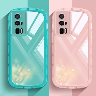 เคสโทรศัพท์มือถือ แบบใส สีแคนดี้ สําหรับ Xiaomi POCO F5 Pro 5G