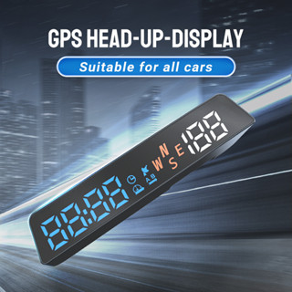 H500g GPS HUD เครื่องวัดความเร็ว GPS + Beidou ดาวเทียม ช่องสัญญาณคู่ จอแสดงผล Head-Up เข้ากันได้กับทุกรุ่น