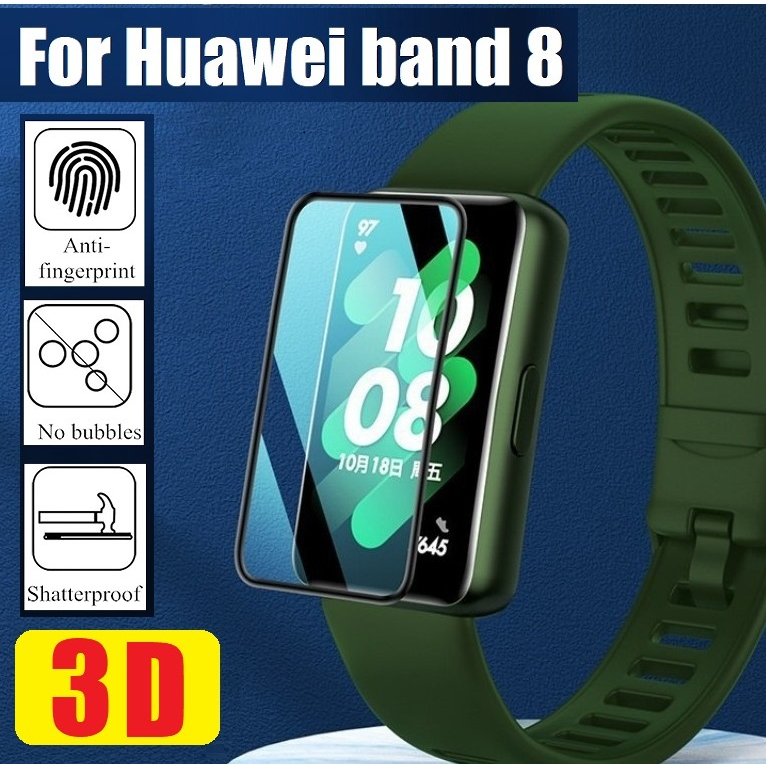 ฟิล์มกันรอยหน้าจอ 3D กันระเบิด แบบเต็มจอ สําหรับ Huawei band 8 ฟิล์ม Screen Protector Full Covered Huawei band 7 Film / Huawei band 6/Honor band 6 3D Curved Protective Film ฟิล์ม Huawei band 8 Film Explosion-proof Full Coverage Huawei band 6 Protector