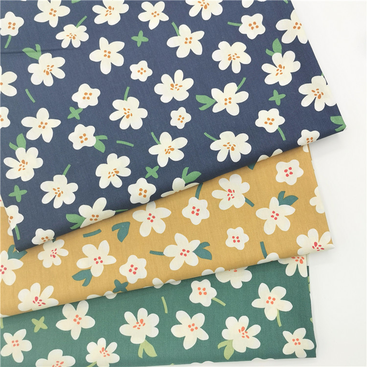(มาใหม่) ผ้าฝ้ายกว้าง 60 '',สดชื่นดอกไม้ออกแบบเสื้อผ้าเดรสผ้า, ญาติผ้าฝ้าย เสนอราคา 60''