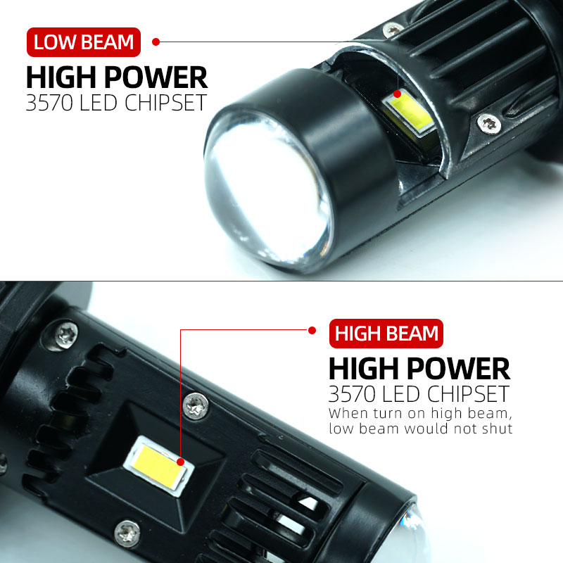 Tuffoo หลอดไฟหน้า LED H4 HS1 1 ชิ้น พร้อมเลนส์โปรเจคเตอร์ ขนาดเล็ก สีขาว สีเหลือง สําหรับรถจักรยานยนต์ ราคา ถูกที่สุด ดีลบีเคเค แกลเลอรีภาพที่ 3
