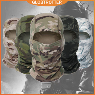 Globetrotter หน้ากากไหมพรม ลายพรางทหาร กันลม สําหรับฝึกยุทธวิธี หมวกทหาร ขี่จักรยาน