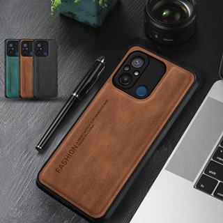 เคสโทรศัพท์มือถือหนัง TPU แบบนิ่ม กันกระแทก หรูหรา สําหรับ Redmi 12C