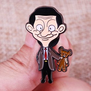 Mr.bean เข็มกลัดเคลือบ สําหรับติดกระเป๋าเป้สะพายหลัง