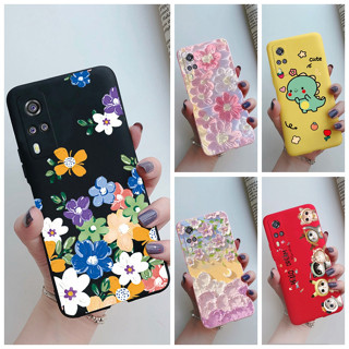 เคสโทรศัพท์มือถือแบบนิ่ม TPU ลายการ์ตูนดอกไม้ สีหวาน สําหรับ Vivo Y51 2020 Y51A Y31 Case V2030 V2036 V2031