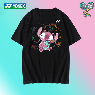 Yonex ใหม่ เสื้อกีฬาแบดมินตัน แขนสั้น แบบแห้งเร็ว ลายการ์ตูน สําหรับฝึกแบดมินตัน